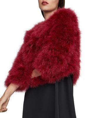 Bcbgmaxazria Ostrich Feather Jacket
