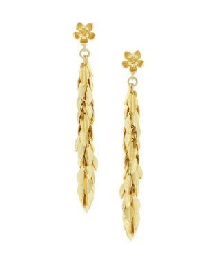 Jessica Simpson Multi-plated Hoops Drop Earrings