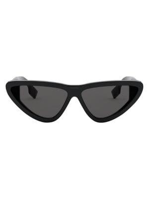 Burberry B.code 63mm Cat Eye Sunglasses