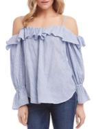 Karen Kane Bracelet Sleeve Ruffle Top
