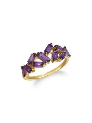 Le Vian Baguette Frenzy 14k Honey Gold & Grape Amethyst Ring