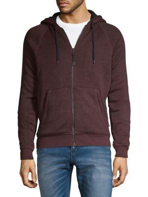 John Varvatos Star U.s.a. Sherpa-lined Zip Hoodie