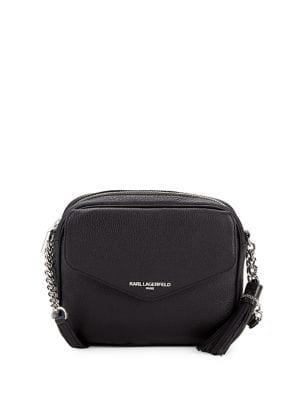 Karl Lagerfeld Paris Vera Leather Crossbody