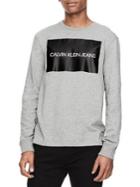Calvin Klein Jeans Institutional Logo Block Long-sleeve Cotton Tee