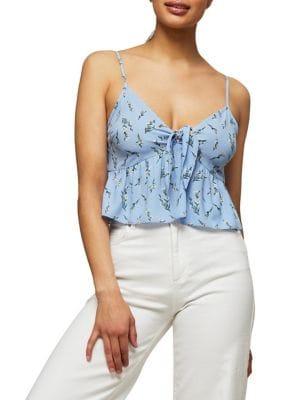 Miss Selfridge Floral Tie-front Cami