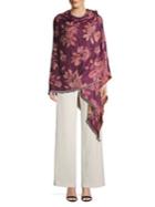 Collection 18 Fringe Floral Wrap Scarf