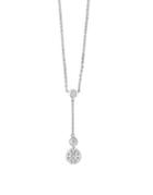 Effy Bouquet Crystal & 14k White Gold Long Pendant Necklace