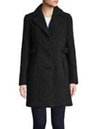 Gallery Wool-blend Notch Collar Boucle Coat