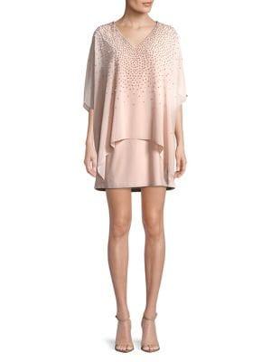 Xscape Petite Beaded Overlay Dress