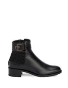 Aquatalia Odette Calf Leather And Looped Stretch Ankle Boots