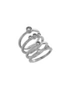 Cole Haan Cubic Zirconia Stacked Ring Set