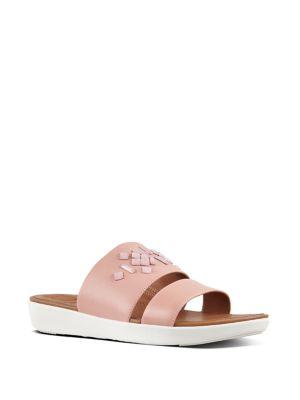 Fitflop Delta Tm Crystal Leather Slides