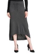 Donna Karan Heathered Pleated Skirt