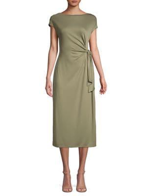 Jones New York Side-tie Midi Dress