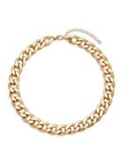 Design Lab Curb-chain Gold-plated Necklace