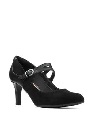 Clarks Dancer Reece Suede Mary Jane Pumps