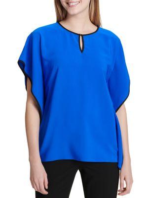 Calvin Klein Keyhole Caftan Blouse
