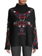 French Connection Emily Embroidered Sweater