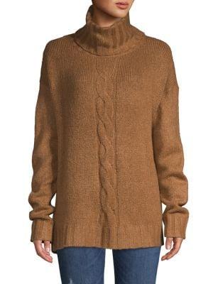 Lord & Taylor Cable-knit Turtleneck Sweater