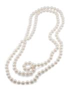 Carolee 10mm 72 Inch White Pearl Rope Necklace