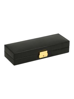 Wolf Designs Chelsea Faux Leather Jewelry Case
