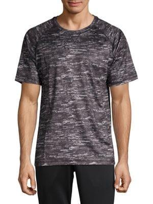 Askya Heathered Crewneck Performance Tee