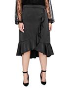 Addition Elle Michel Studio Plus Wrap Flounce Skirt