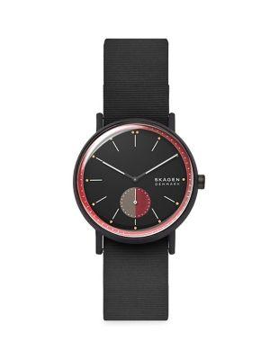 Skagen Signatur Black Silicone Field Strap Watch