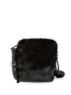 Vince Camuto Tassel Faux Fur Crossbody Bag