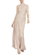 Bcbgmaxazria Sleeveless Lace Applique Gown
