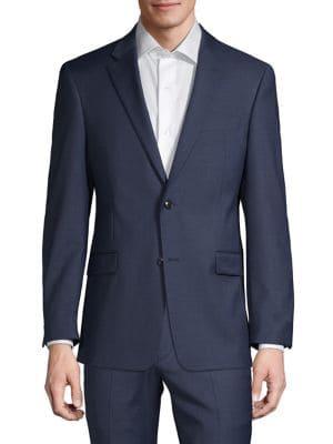 Tommy Hilfiger Notch Lapel Wool Blend Jacket