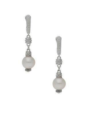 Ripka Renaissance Barrel & Pearl Drop Earrings