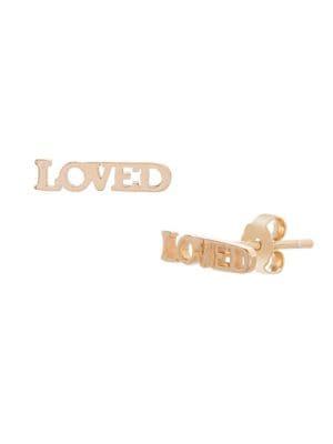 Lord & Taylor Bliss Polished Loved Stud Earrings