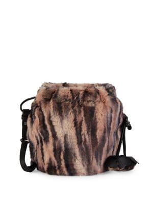 Vince Camuto Spotted Faux Fur Crossbody Bag