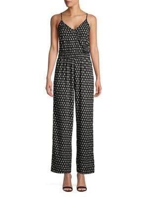 Vero Moda Geometric-print V-neck Jumpsuit