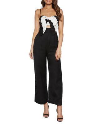 Bardot Sleeveless Striped Jumpsuit