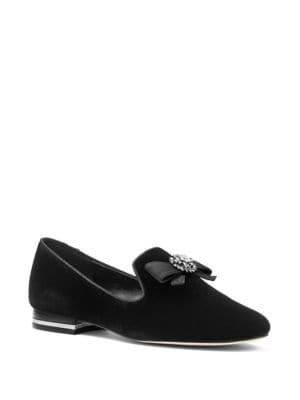 Michael Michael Kors Ophelia Leather Velvet Loafers