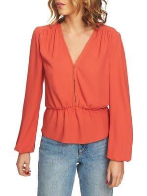 1.state V-neck Peplum Blouse