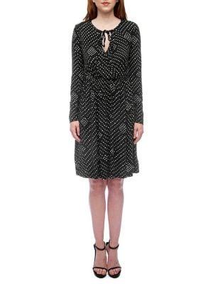 B Collection By Bobeau Galilea Dotted Surplice Dress