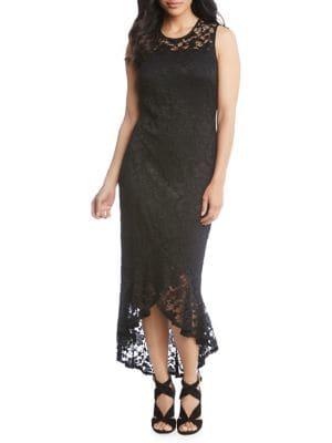 Karen Kane Long Fitted Sheath Dress