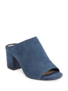 424 Fifth Open-toe Suede Mules