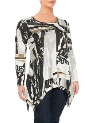 Chelsea & Theodore Printed Roundneck Top