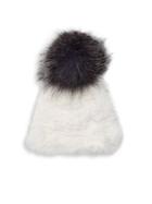 Surell Rabbit Fur And Fox Fur Pom Hat