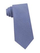 Calvin Klein Pinstriped Double Oxford Silk Tie