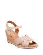 Clarks Leather Wedge Sandals