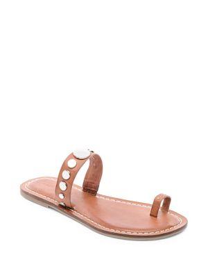 Bernardo Mattie Leather Toe Ring Sandals