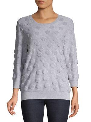 Lord & Taylor Petite Roundneck Cotton Sweater