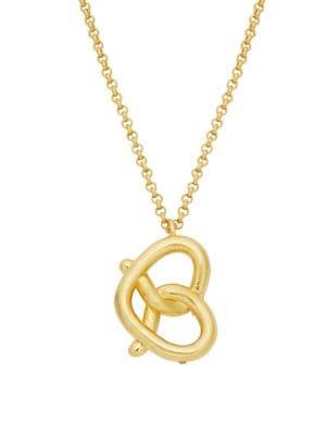 Kate Spade New York Mini Pretzel Pendant Necklace