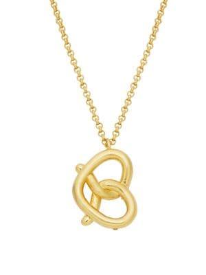 Kate Spade New York Mini Pretzel Pendant Necklace