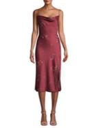 Finders Keepers Strappy Satin Slit Dress